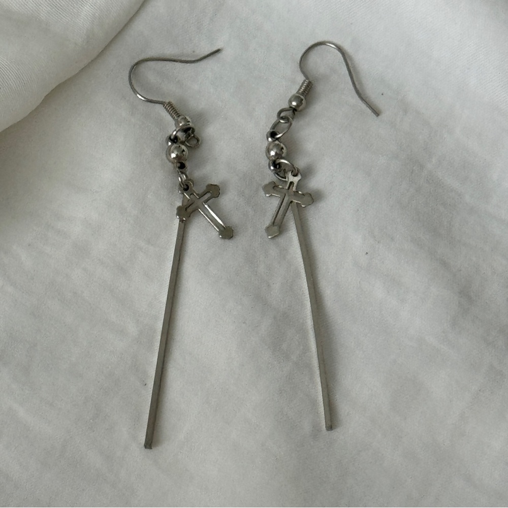 Cross earrings